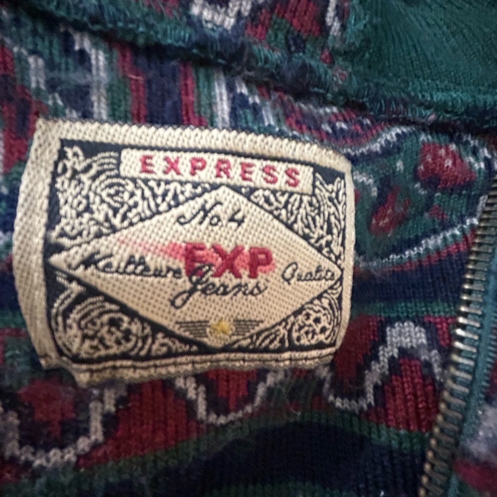 Vintage Express Thick super soft Hoodie Jacket - Picture 2 of 6